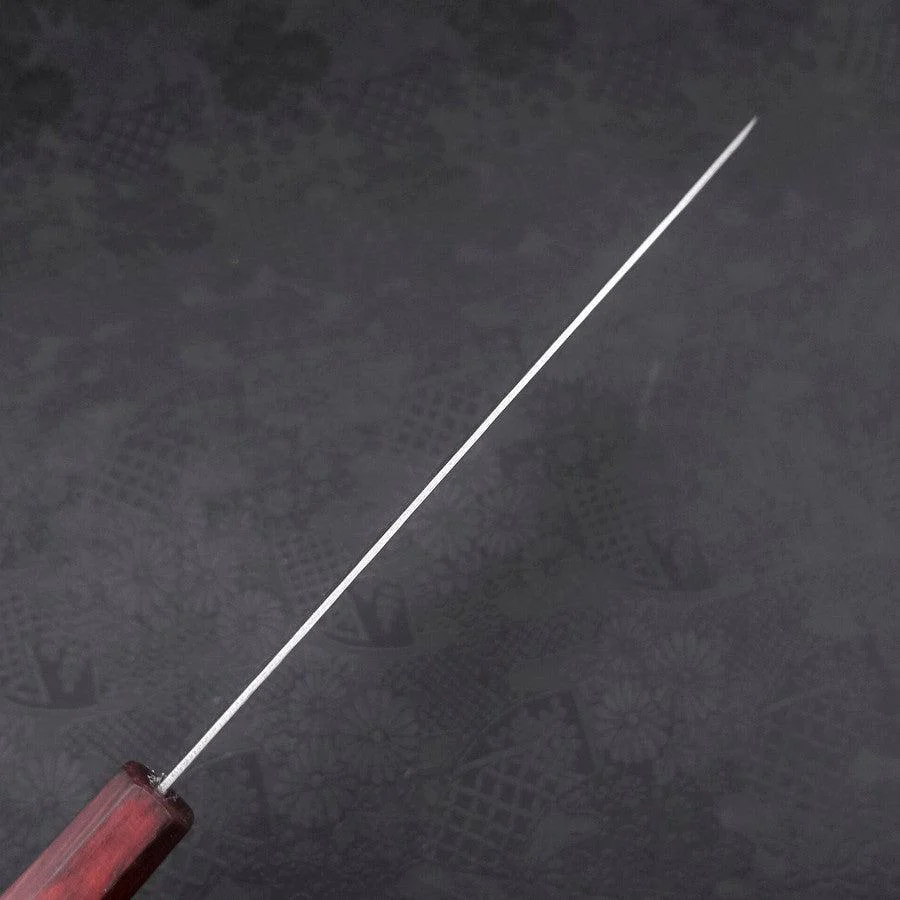 Gyuto AUS-10 Nashiji Damast Lila Urushi Griff 210mm - Image 5