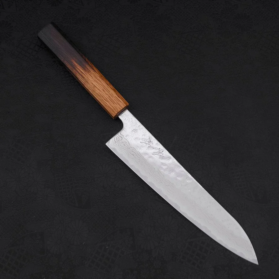 Gyuto AUS-10 Nashiji Damast Yaki Urushi Griff 210mm