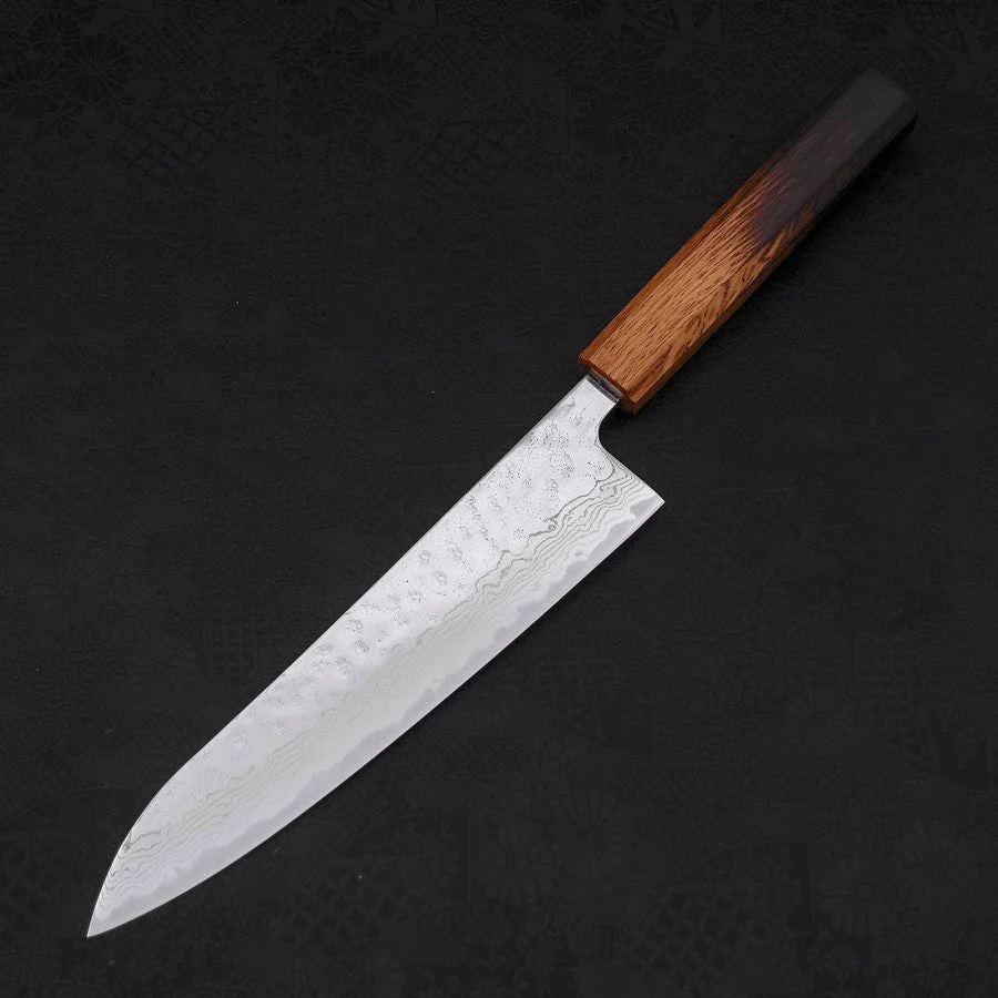 Gyuto AUS-10 Nashiji Damast Yaki Urushi Griff 210mm - Image 2