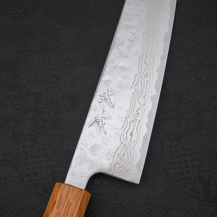 Gyuto AUS-10 Nashiji Damast Yaki Urushi Griff 210mm - Image 3