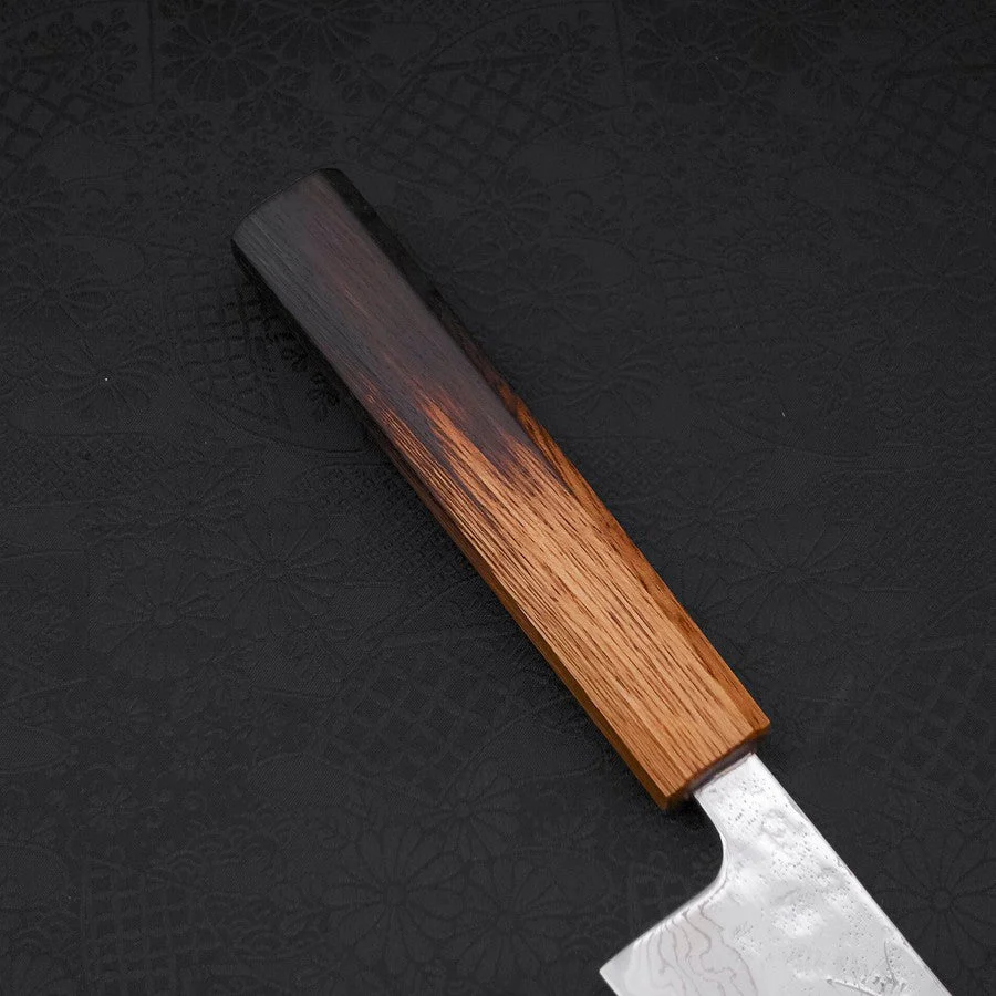Gyuto AUS-10 Nashiji Damast Yaki Urushi Griff 210mm - Image 6