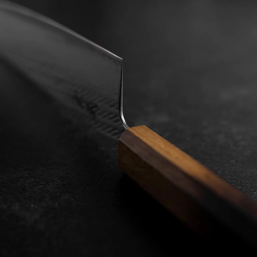Gyuto AUS-10 Nawame Damast Yaki Urushi Griff 240mm - Image 4