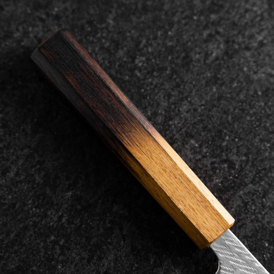 Gyuto AUS-10 Nawame Damast Yaki Urushi Griff 240mm - Image 6