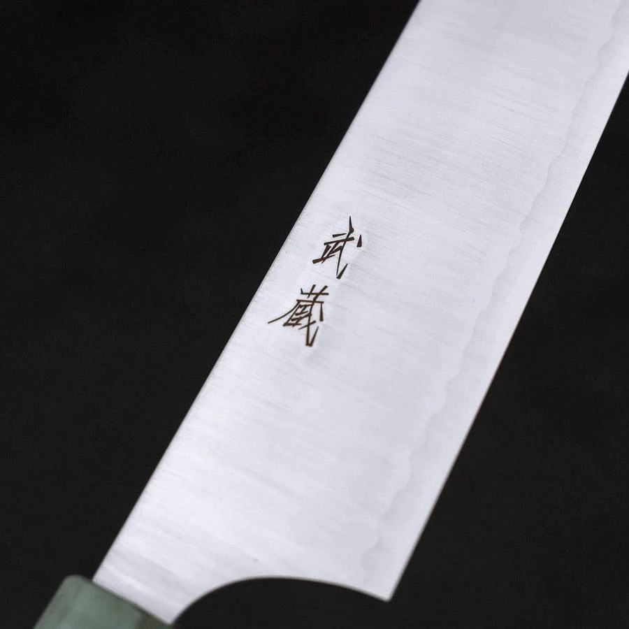Gyuto AUS-10 Poliert Grüner Ahornholz Griff 240mm - Image 3