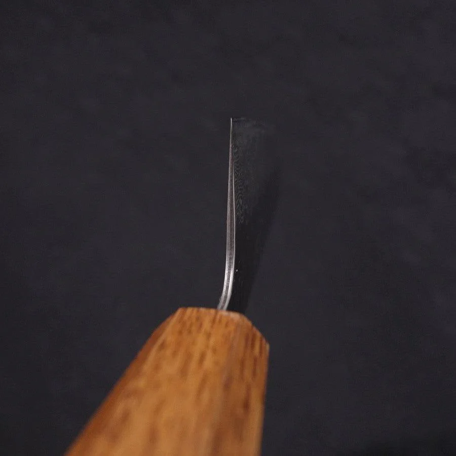 Gyuto AUS-10 Spiegel-Tsuchime Damast Yaki Urushi Griff 210mm - Image 4