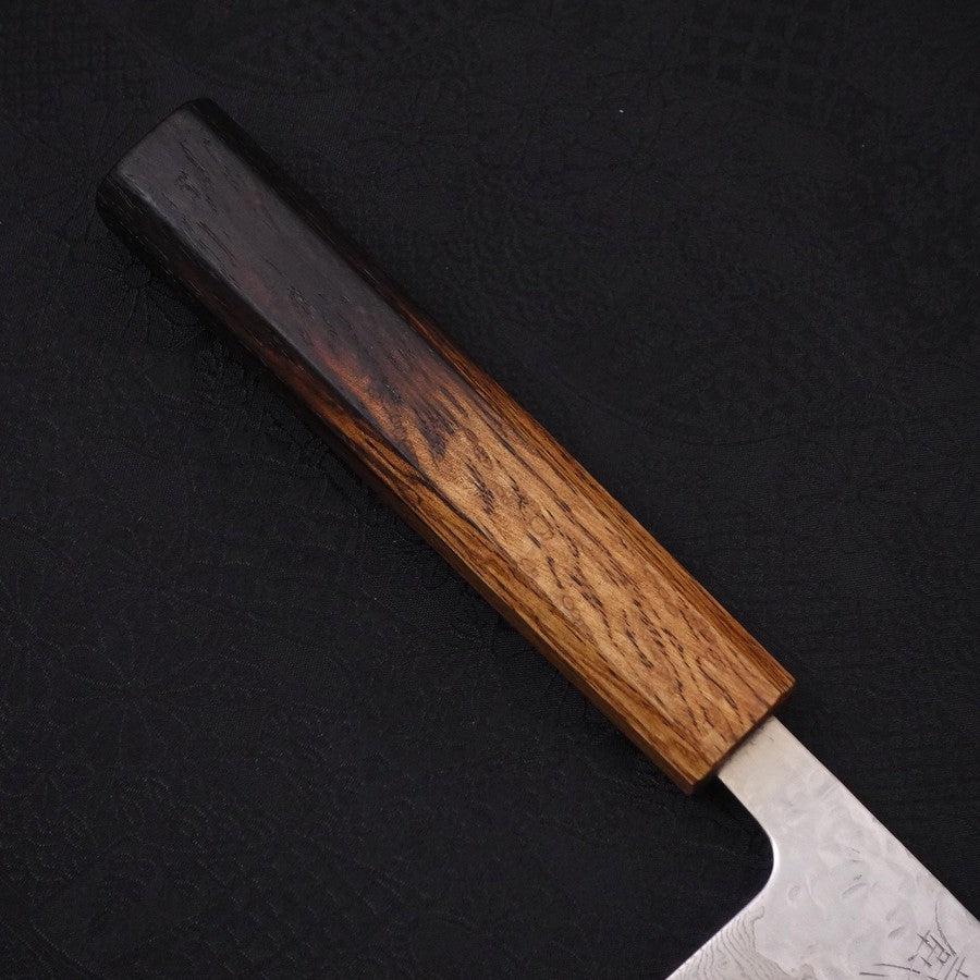 Gyuto AUS-10 Spiegel-Tsuchime Damast Yaki Urushi Griff 210mm - Image 6