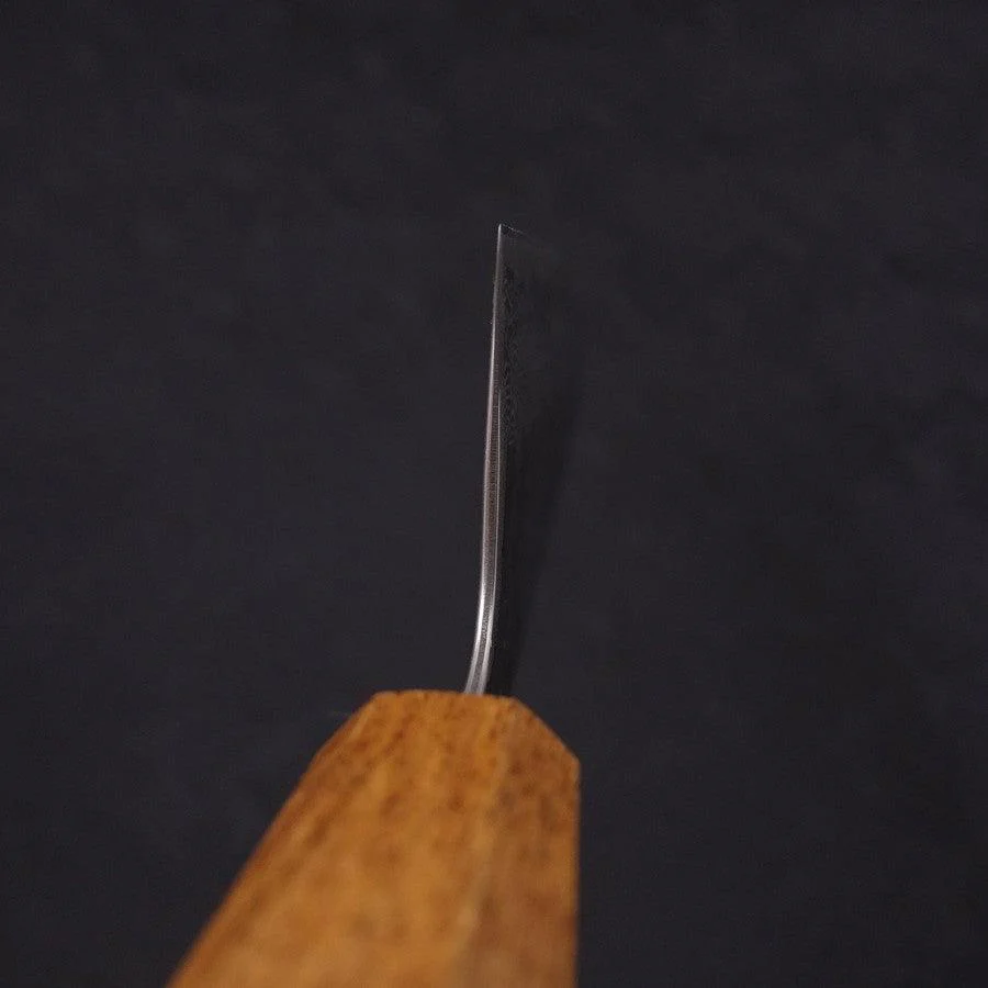 Gyuto AUS-10 Spiegel-Tsuchime Damast Yaki Urushi Griff 240mm - Image 4