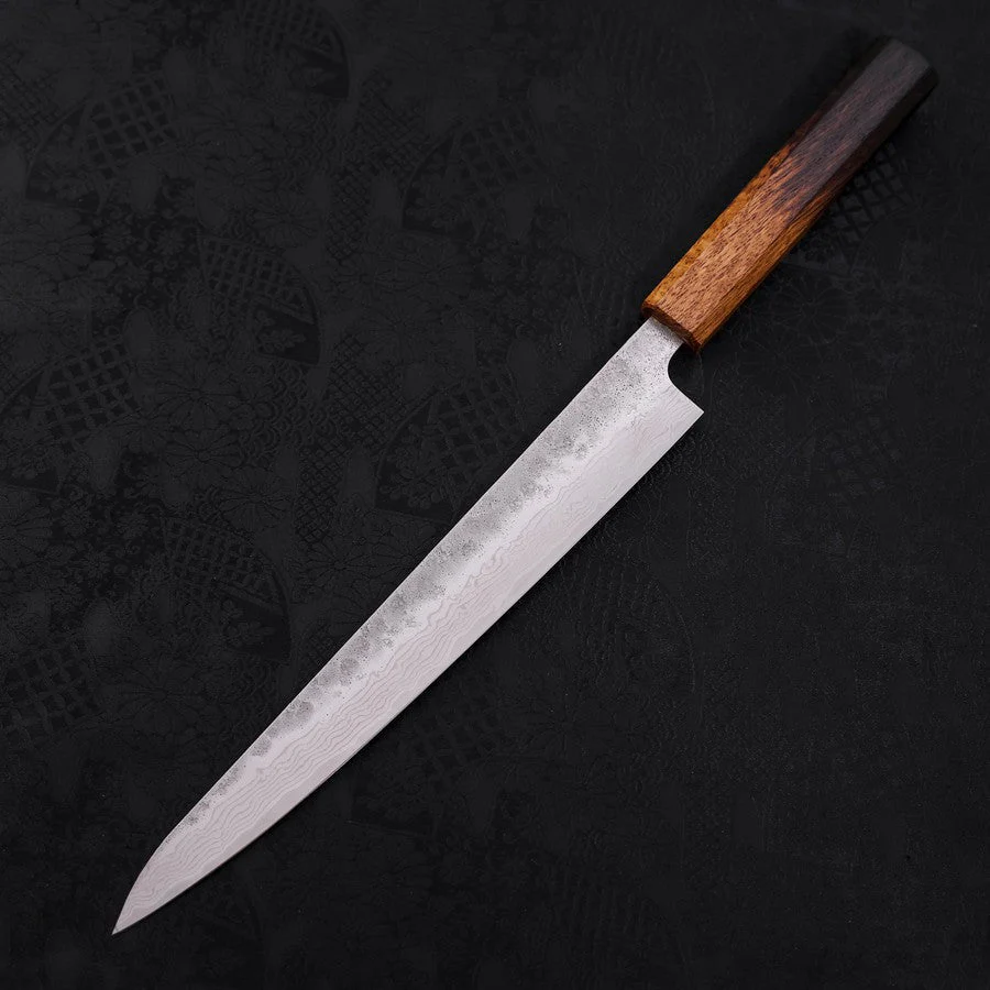 Sujihiki AUS-10 Nashiji Damast Yaki Urushi Griff 240mm - Image 2