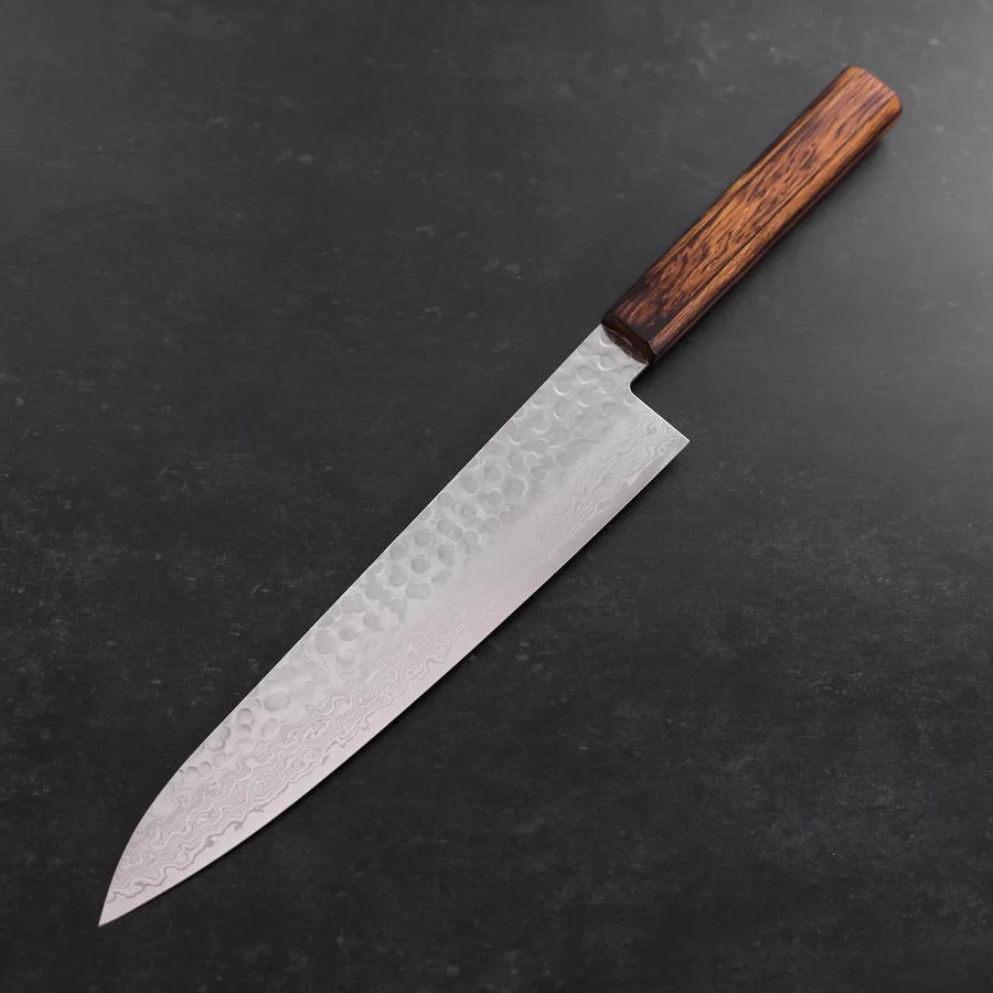 Gyuto AUS-10 Tsuchime Damast Sumi Urushi Griff 240mm - Image 2