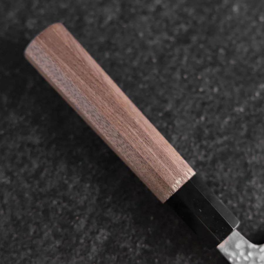 Gyuto AUS-10 Tsuchime Damast Walnussholz Griff 210mm - Image 6