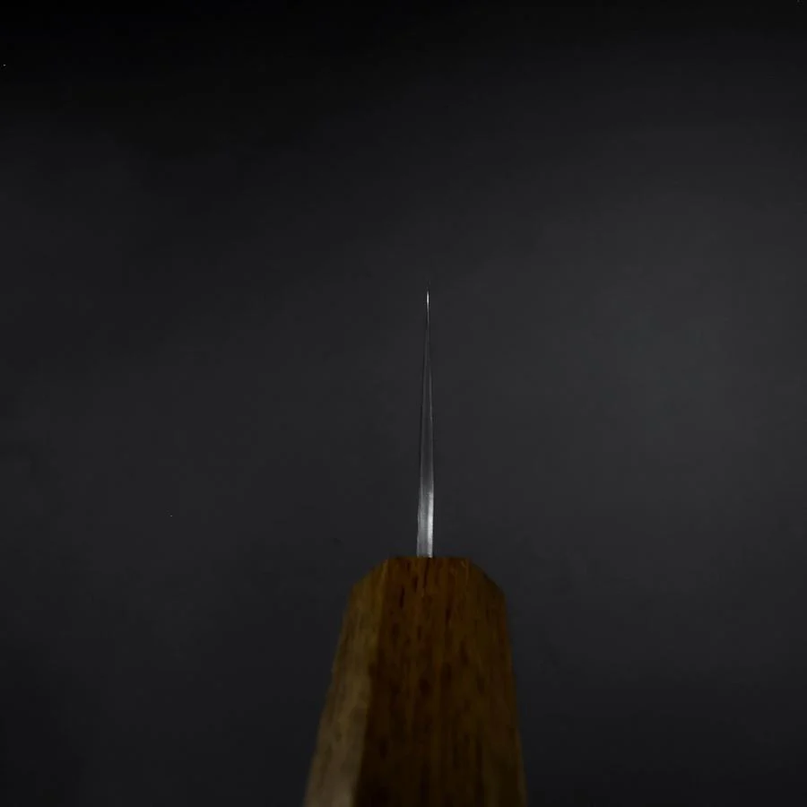 Gyuto AUS-10 Tsuchime Damast Yaki Urushi Griff 210mm - Image 4