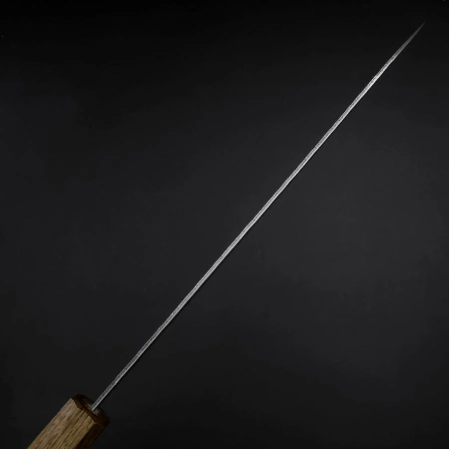 Gyuto AUS-10 Tsuchime Damast Yaki Urushi Griff 210mm - Image 5