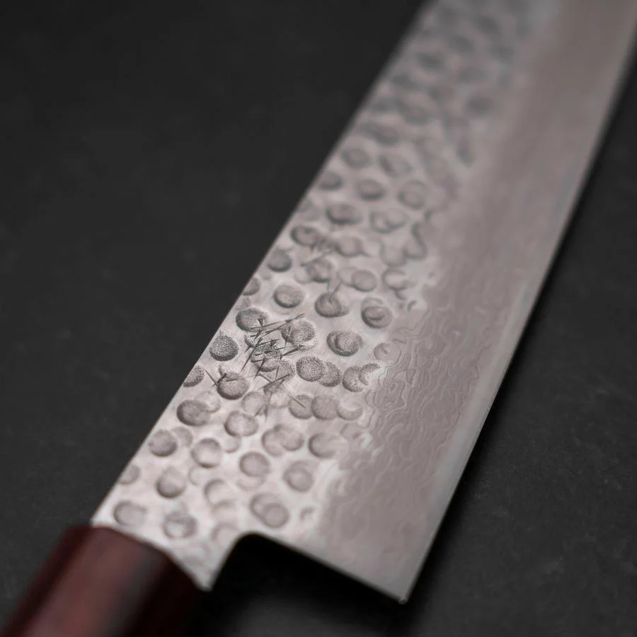 Gyuto AUS-10 Tsuchime Damast Zelkove Griff 240mm - Image 3