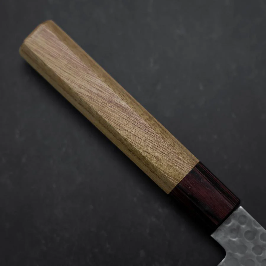 Gyuto AUS-10 Tsuchime Damast Zelkove Griff 240mm - Image 6