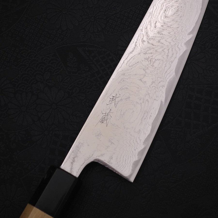 Gyuto AUS-10 Wellen Nickel Damast Büffelhorn und Magnolienholz Griff 210mm - Image 3