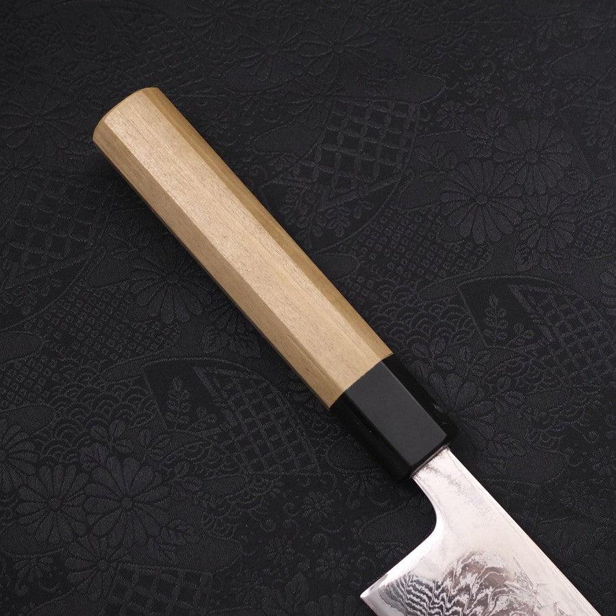 Gyuto AUS-10 Wellen Nickel Damast Büffelhorn und Magnolienholz Griff 210mm - Image 6