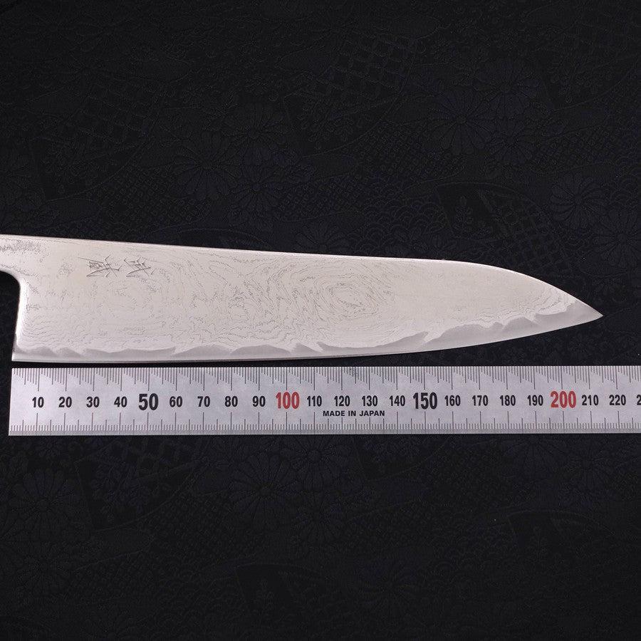 Gyuto AUS-10 Wellen Nickel Damast Büffelhorn und Magnolienholz Griff 210mm - Image 7