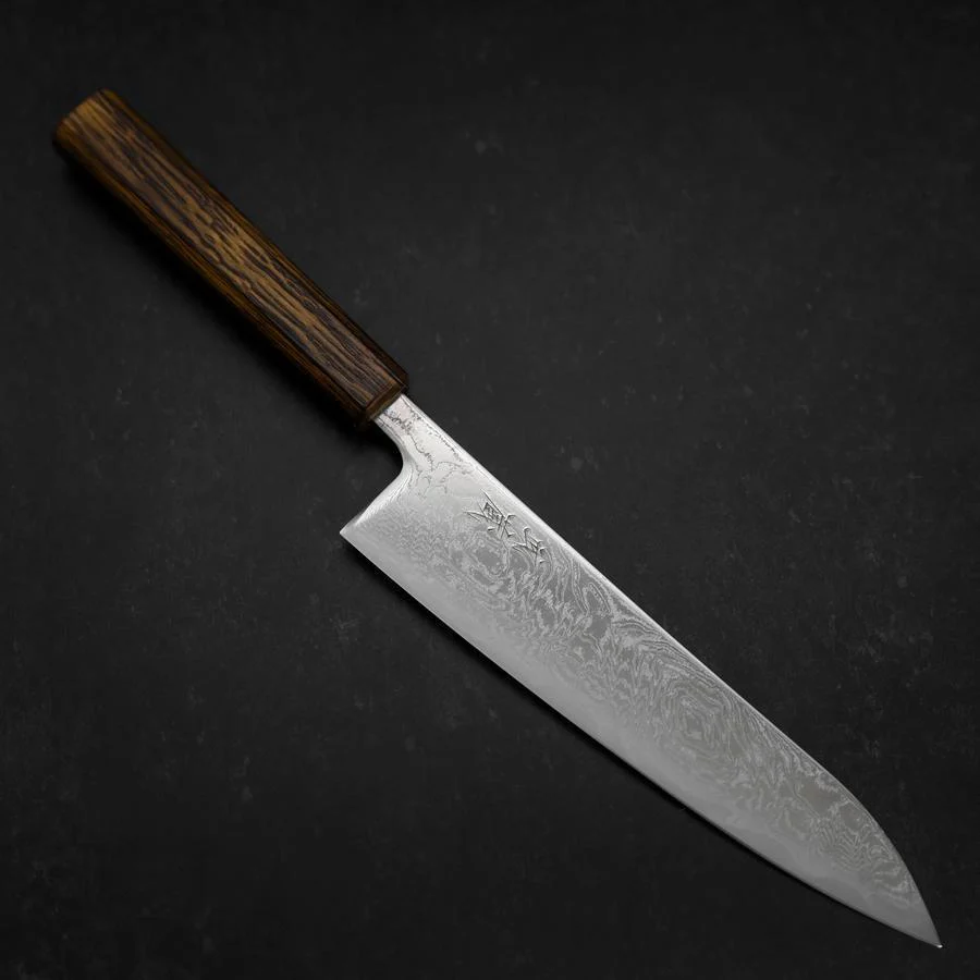 Gyuto AUS-10 Wellen-Nickel Damast Sumi Urushi Griff 210mm