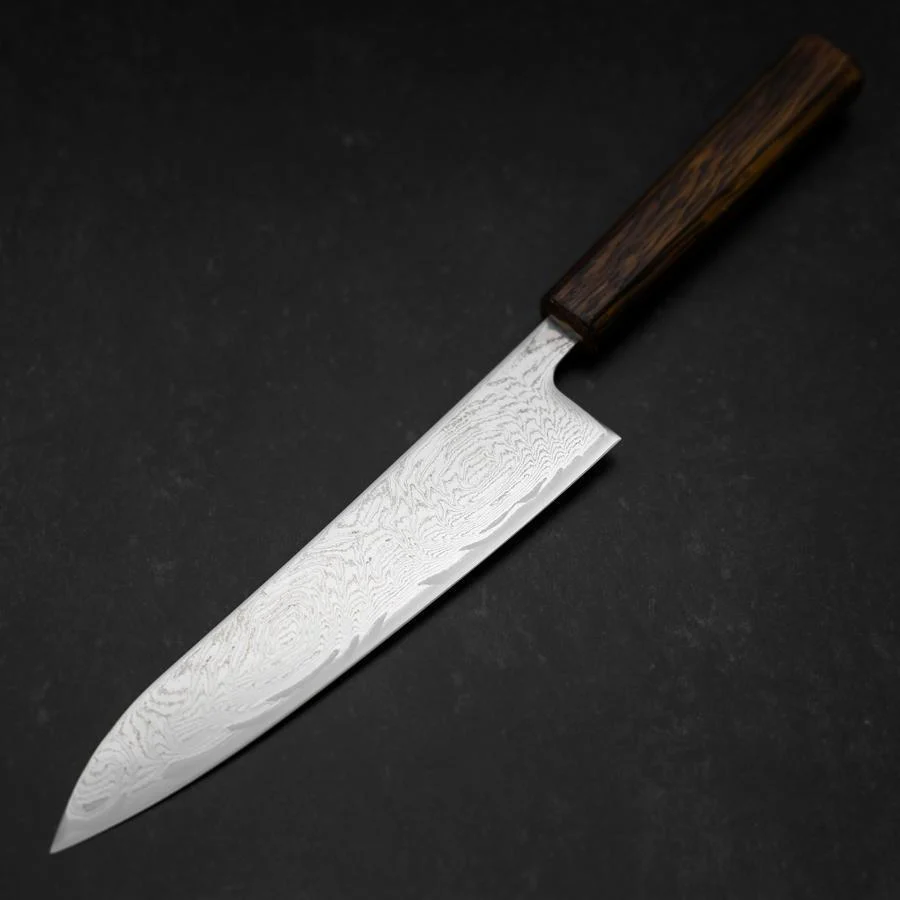 Gyuto AUS-10 Wellen-Nickel Damast Sumi Urushi Griff 210mm - Image 2
