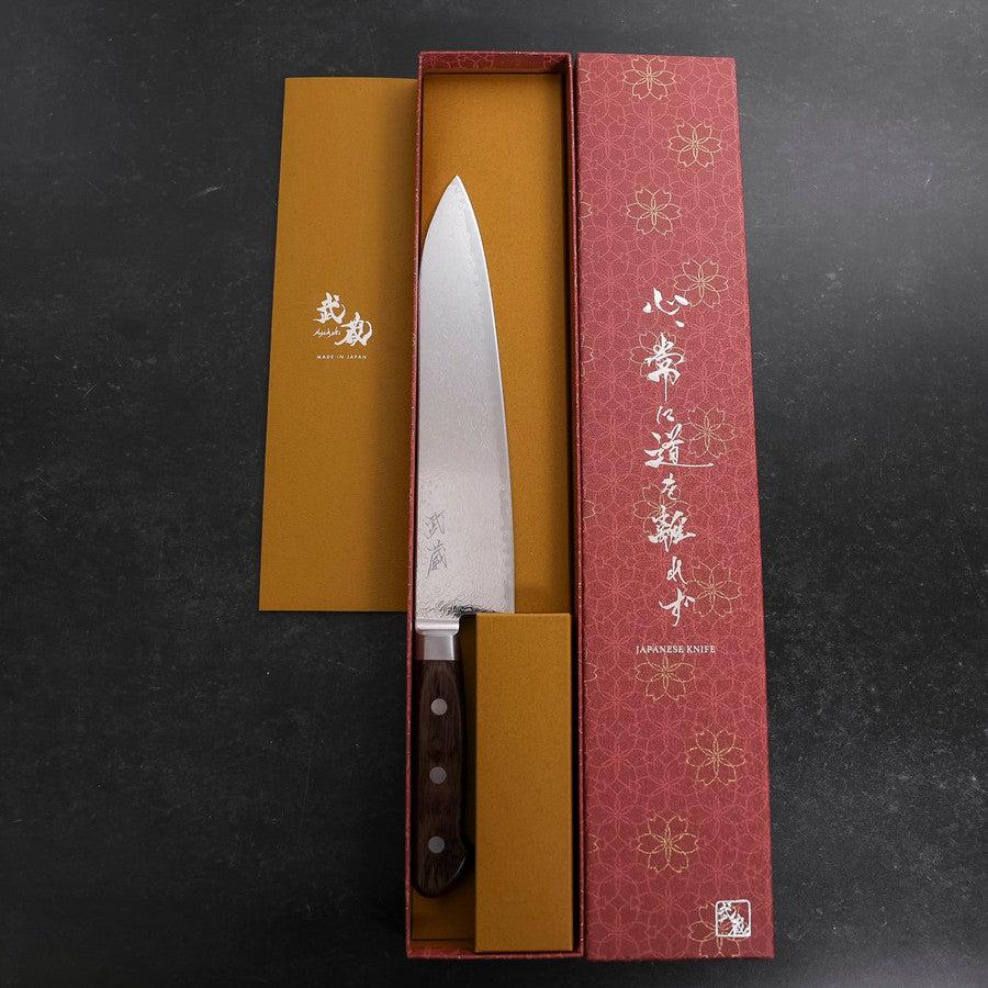 Gyuto AUS-10 Wellen Nickel Damast Westlicher Griff 210mm - Image 8