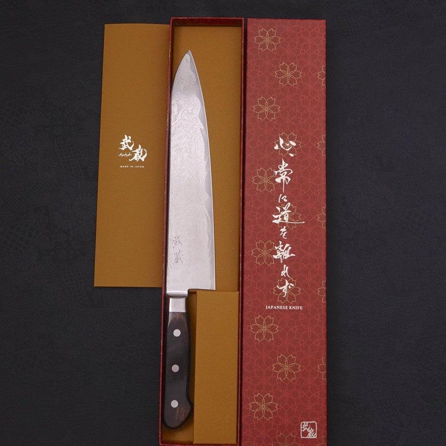 Gyuto AUS-10 Wellen Nickel Damast Westlicher Griff 240mm - Image 8