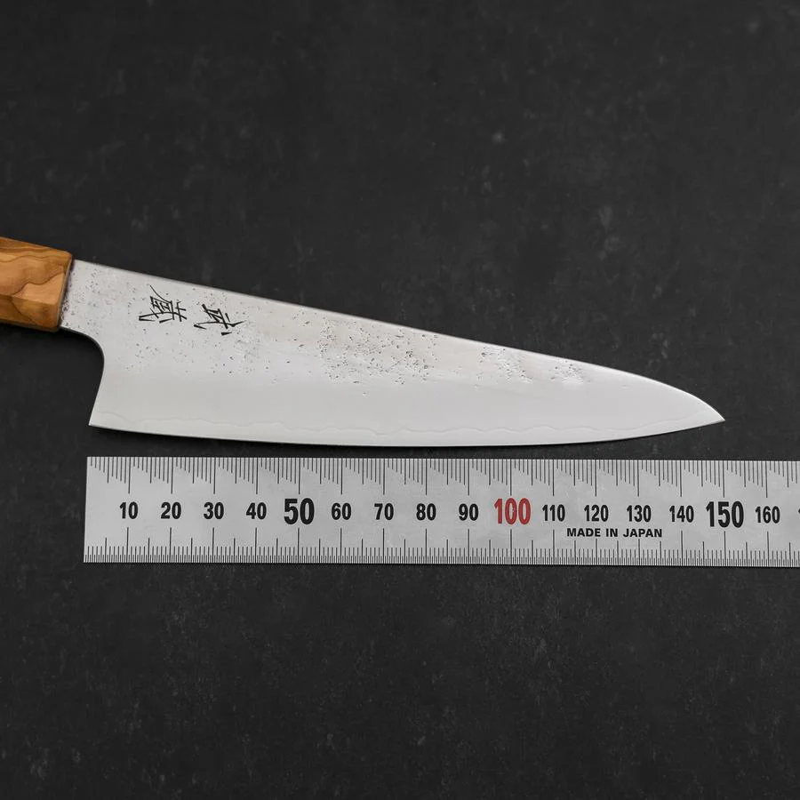 Gyuto AUS-8 Nashiji Olivenholz Griff 150mm - Image 7