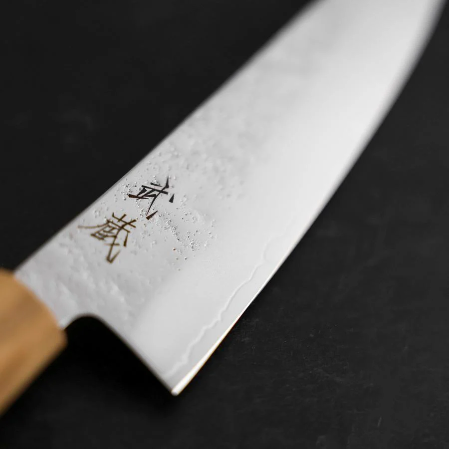 Gyuto AUS-8 Nashiji Olivenholz Griff 195mm - Image 3