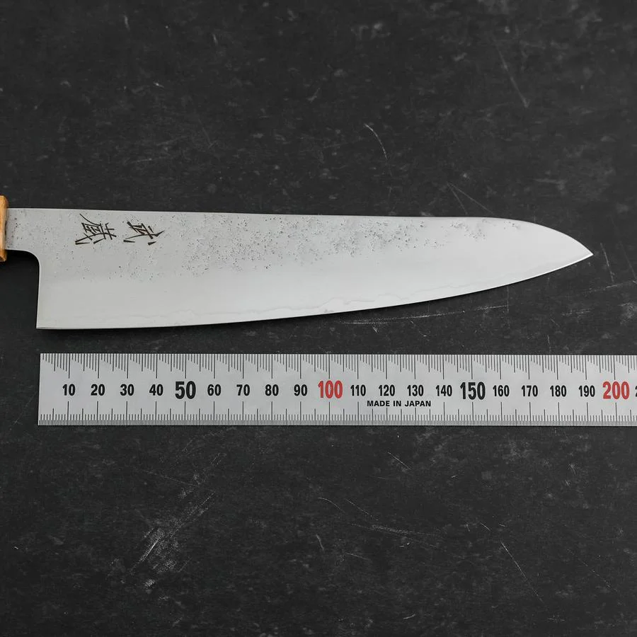 Gyuto AUS-8 Nashiji Olivenholz Griff 195mm - Image 7