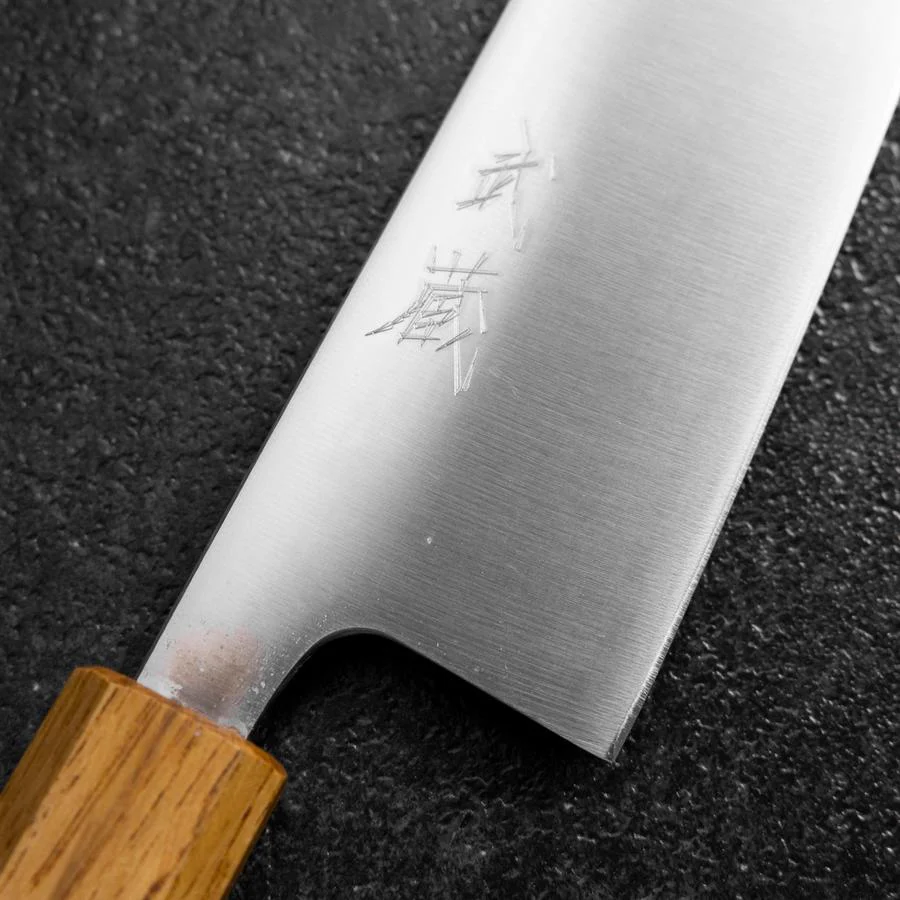 Gyuto AUS-8 Poliert Eichenholz Griff 210mm - Image 3