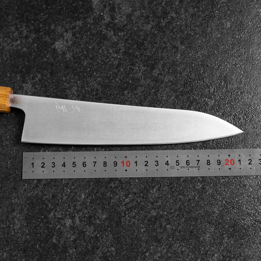 Gyuto AUS-8 Poliert Eichenholz Griff 210mm - Image 7