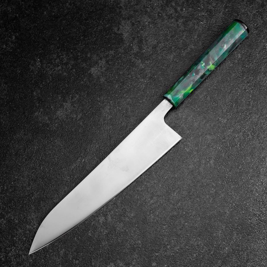 Gyuto AUS-8 Poliert Grüner Ozeanplastik Griff 210mm - Image 2