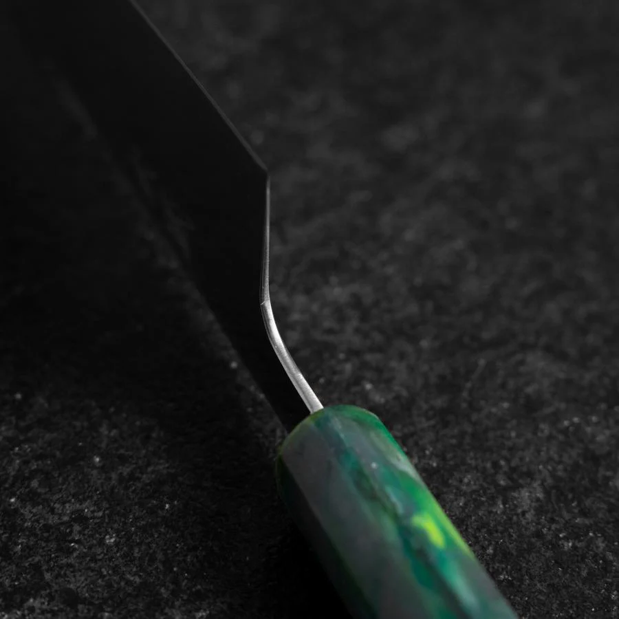 Gyuto AUS-8 Poliert Grüner Ozeanplastik Griff 210mm - Image 4