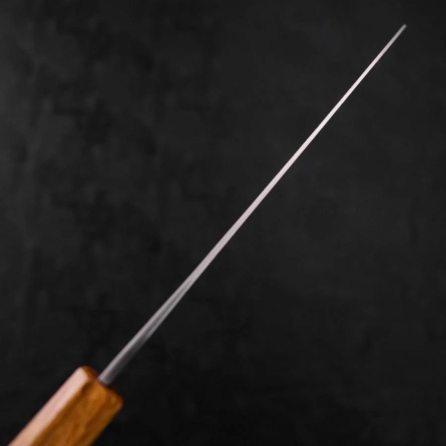Gyuto Blue Steel #1 Edelstahlummantelung Kurouchi Eichenholz Griff 210mm - Image 5
