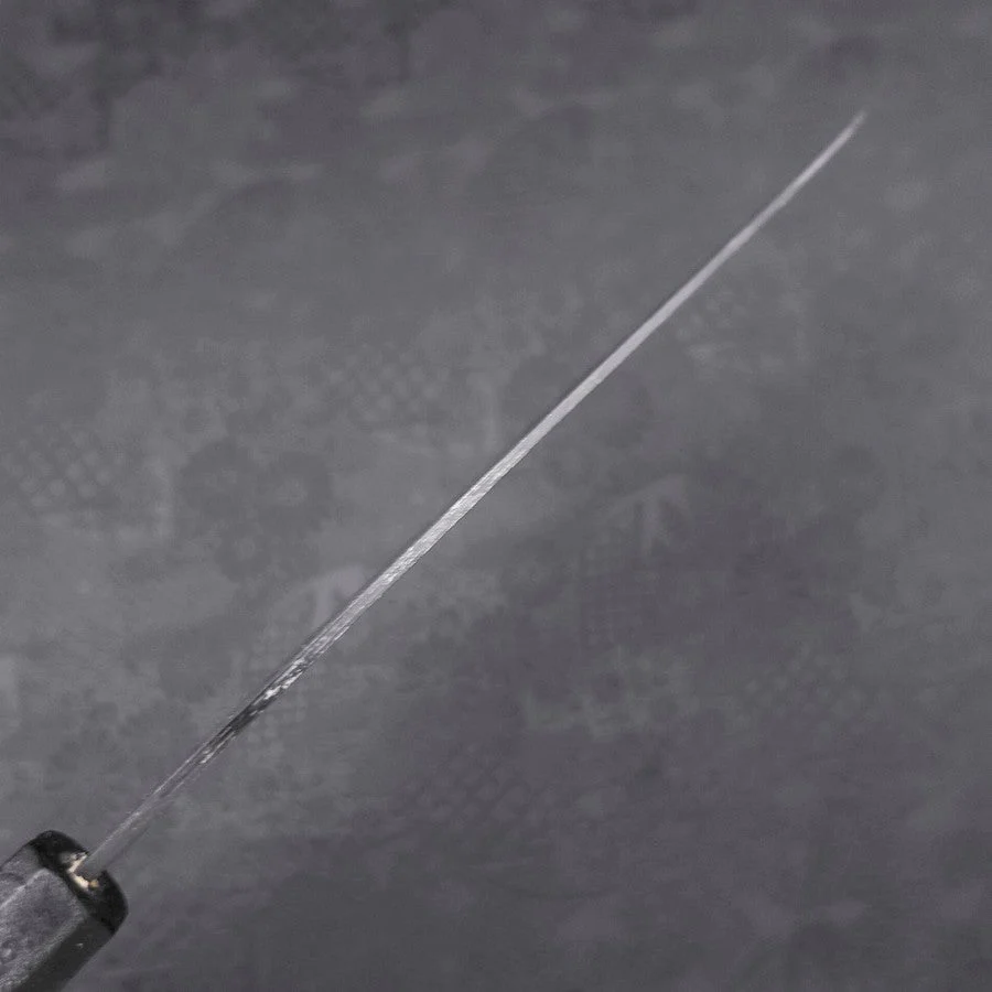 Gyuto Blue Steel #2 Kurouchi Schwarzer Ishime Urushi Griff 210M - Image 5