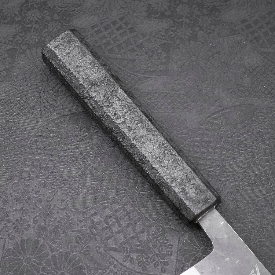 Gyuto Blue Steel #2 Kurouchi Schwarzer Ishime Urushi Griff 210M - Image 6