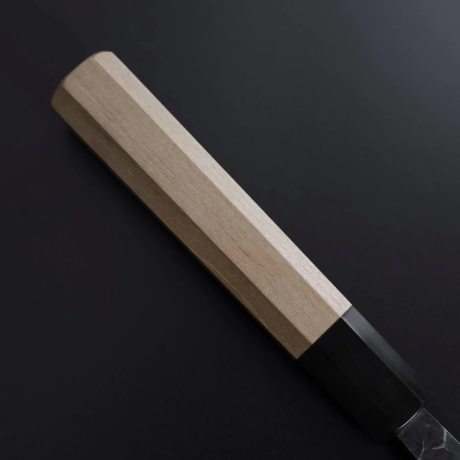 Gyuto Blue Steel #2 Kurouchi Büffelhorn und Magnolienholz Griff 210M - Image 4