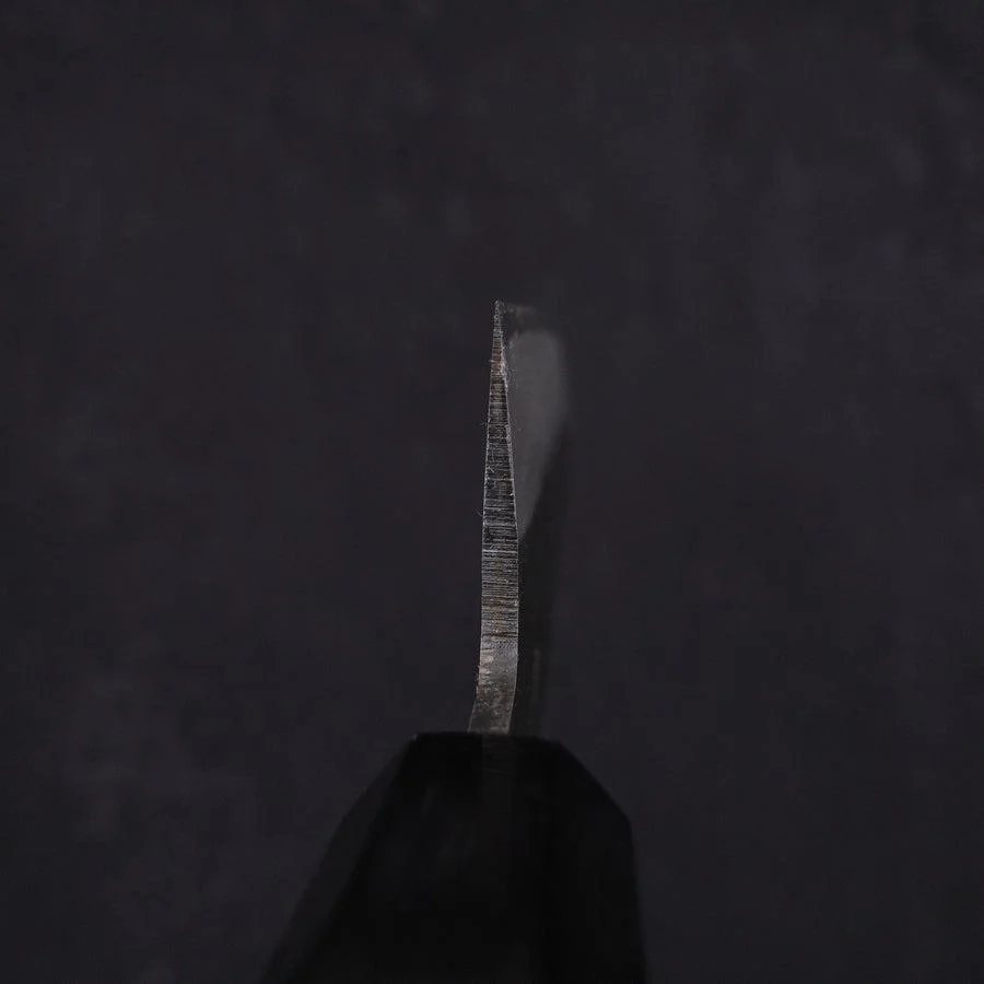 Gyuto Blue Steel #2 Kurouchi Chokin "Drache" Büffelhorn und Ebenholz Griff 210mm - Image 6