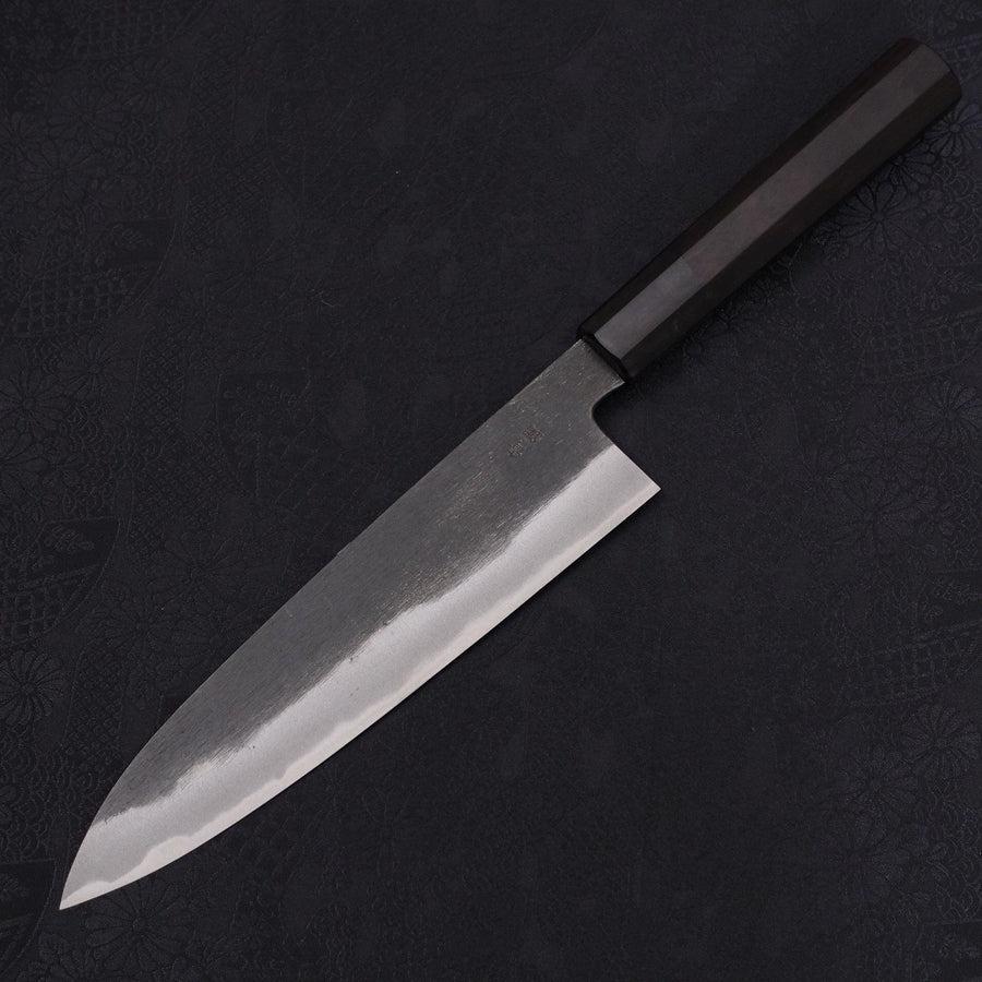 Gyuto Blue Steel #2 Kurouchi Chokin "Schlange In Sakura" Büffelhorn und Ebenholz 210mm - Image 2
