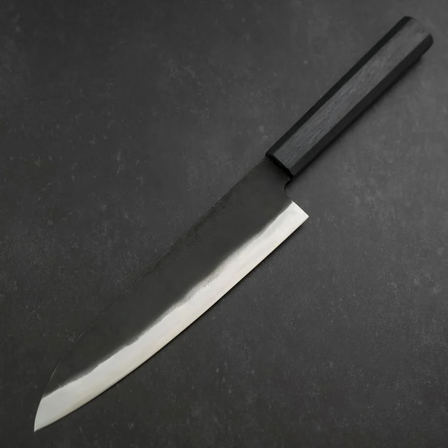 Gyuto Blue Steel #2 Kurouchi Dunkelblauer Urushi Griff 210mm - Image 2