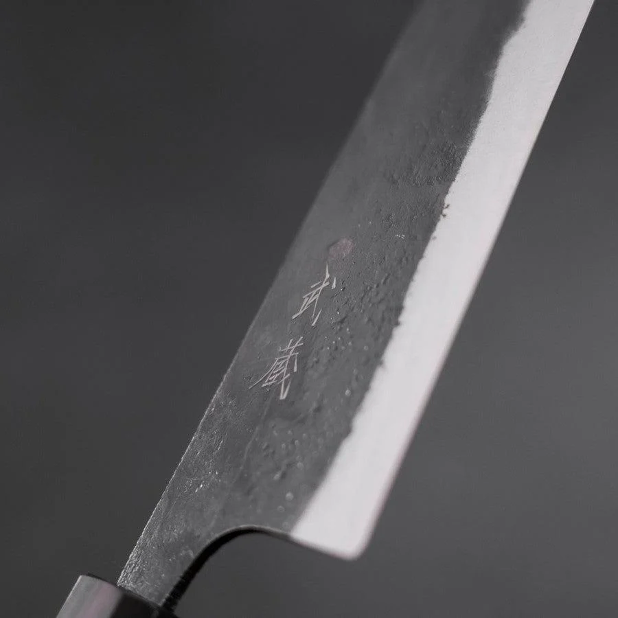 Gyuto Blue Steel #2 Kurouchi Ebenholz Griff 210mm - Image 3