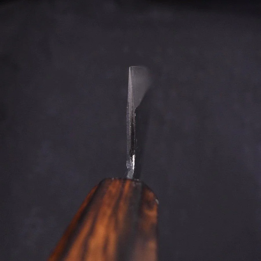Gyuto Blue Steel #2 Kurouchi Sumi Urushi Griff 210mm - Image 4
