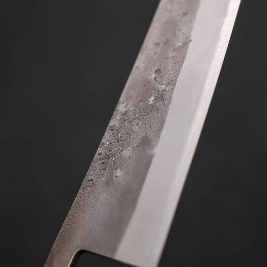 Gyuto Blue Steel #2 Edelstahlummantelung Nashiji Sumi Urushi Griff 210mm - Image 3