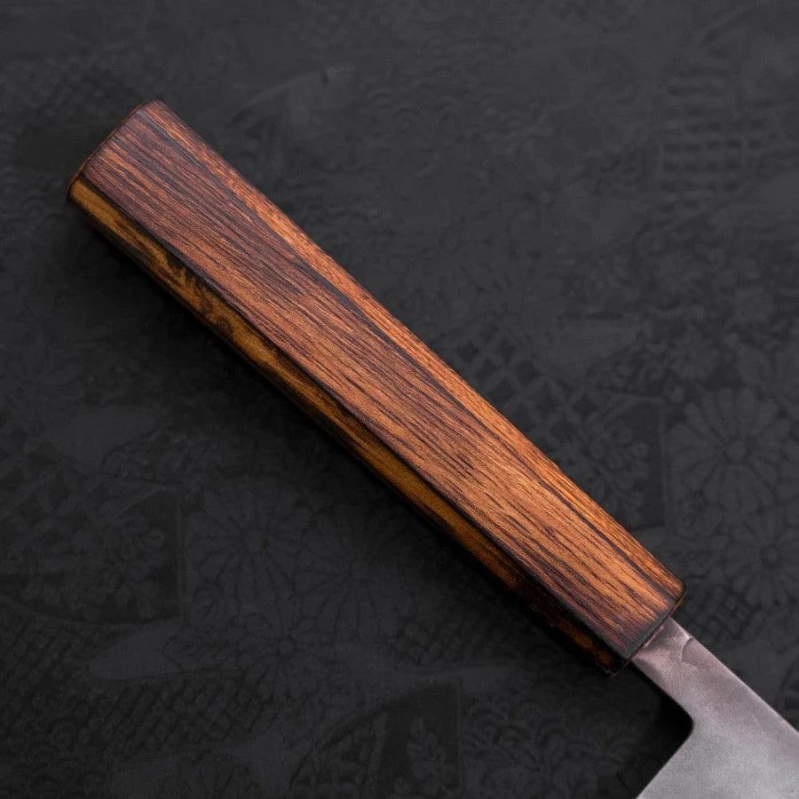 Gyuto Blue Steel #2 Edelstahlummantelung Nashiji Sumi Urushi Griff 210mm - Image 6