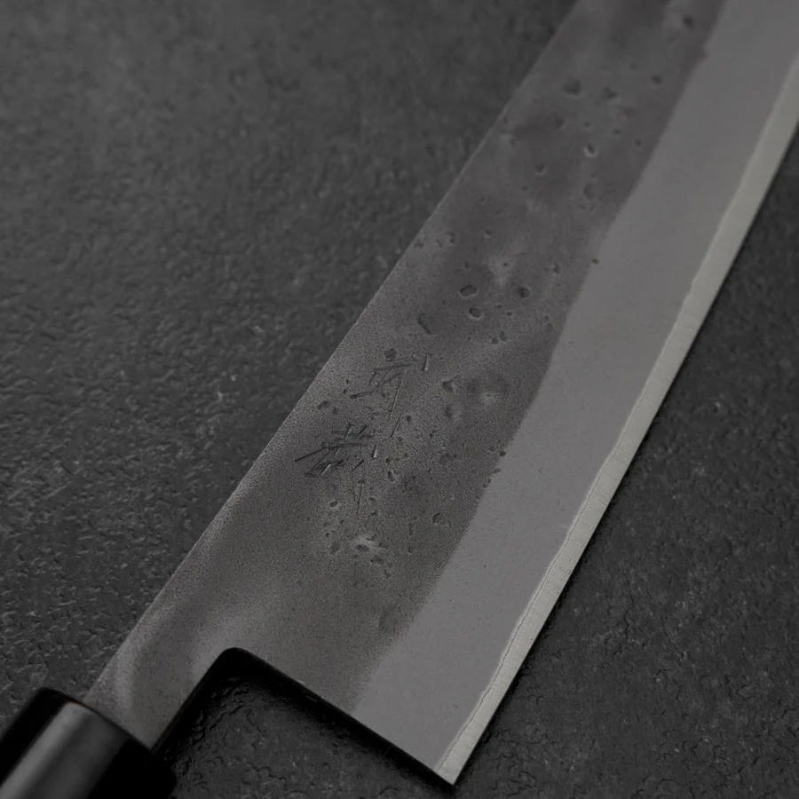 Gyuto Blue Steel #2 Nashiji Edelstahlummantelung Eibenholz Griff 210mm - Image 3
