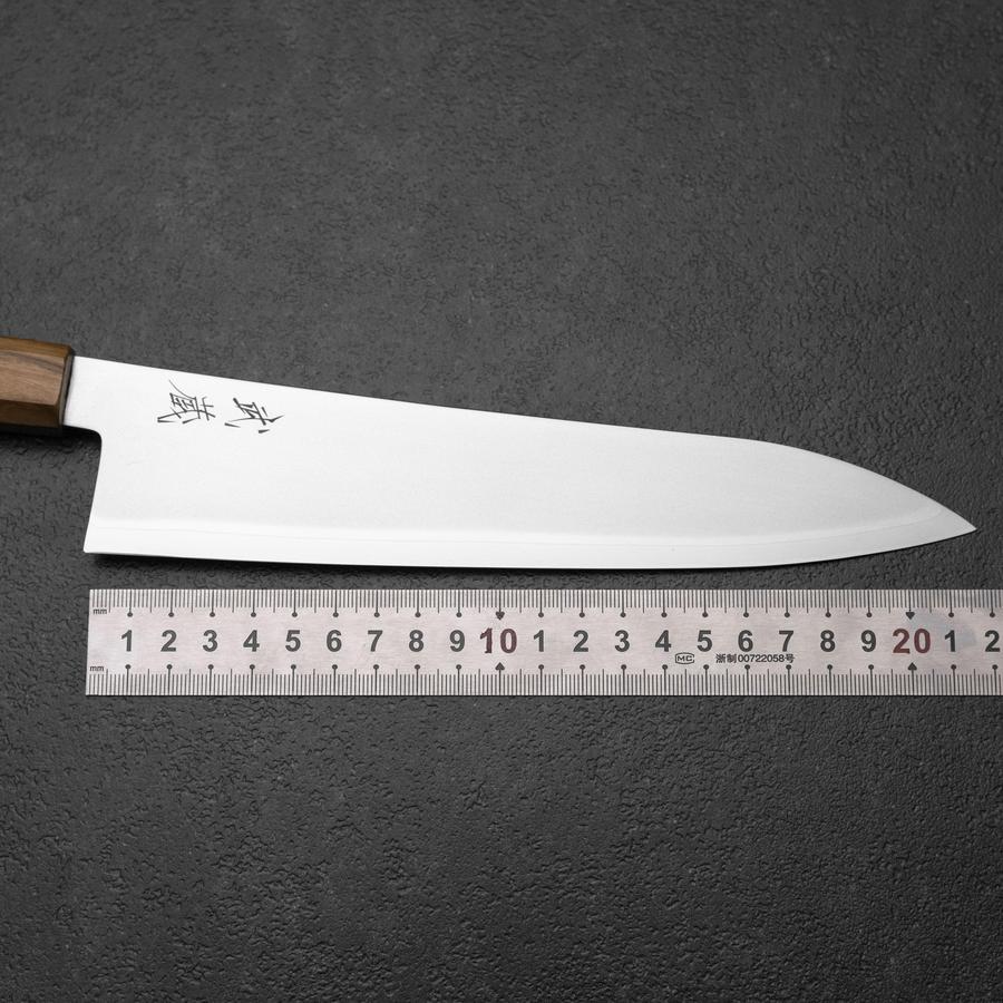 Gyuto Blue Steel #2 Poliert Olivenholz Griff 210mm - Image 7