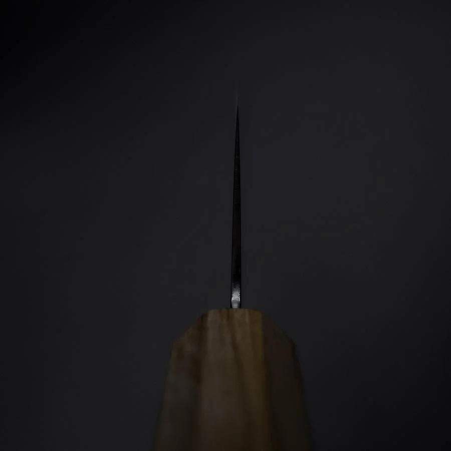 Gyuto Blue Steel #2 Poliert Olivenholz Griff 240mm - Image 4