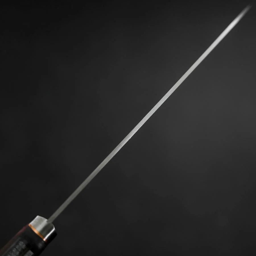 Gyuto Blue Super Edelstahlummantelung Poliert Schwarz-Roter Westlicher Griff 180mm - Image 5
