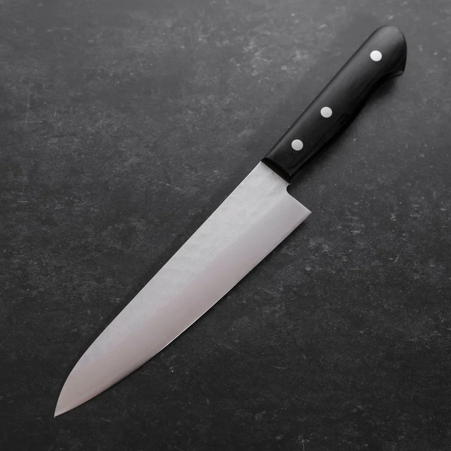 Gyuto Aogami Super Edelstahlummantelung Tsuchime Schwarzer Westlicher Griff 180mm - Image 2