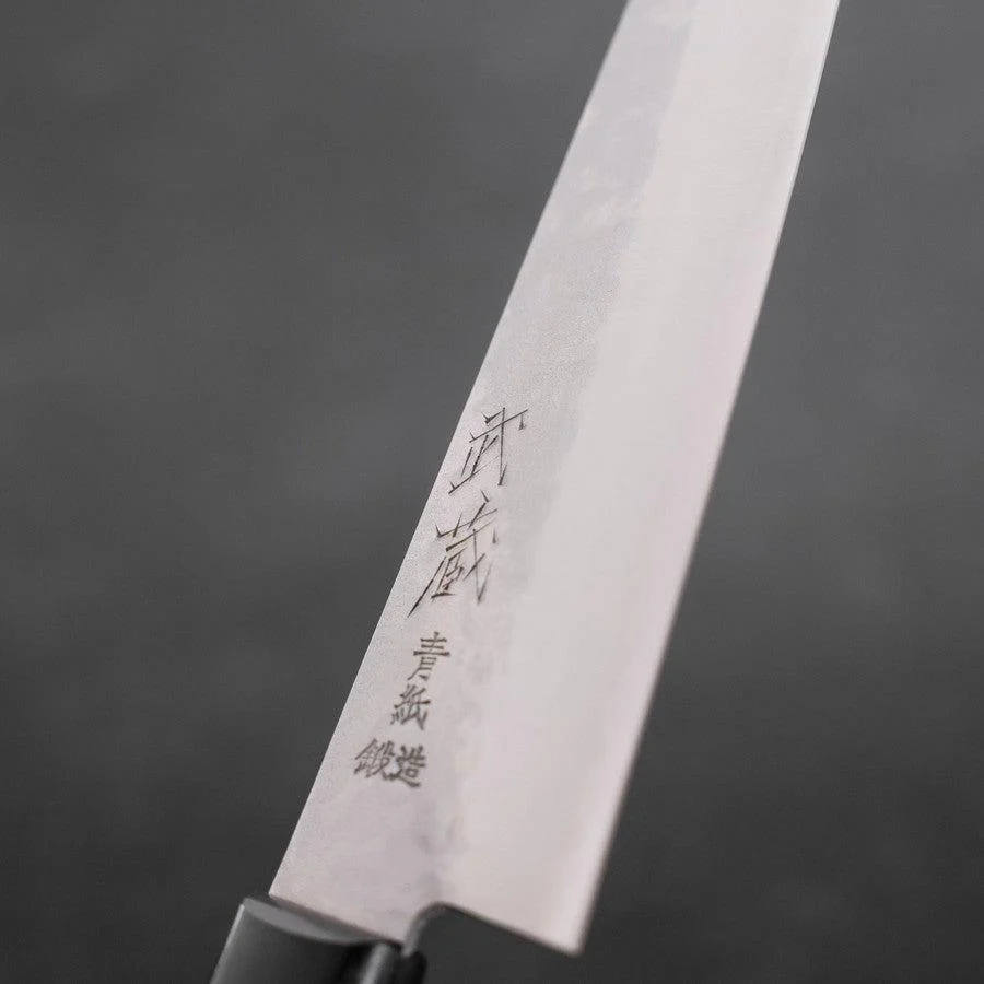 Gyuto Aogami Super Edelstahlummantelung Tsuchime Schwarzer Westlicher Griff 180mm - Image 3