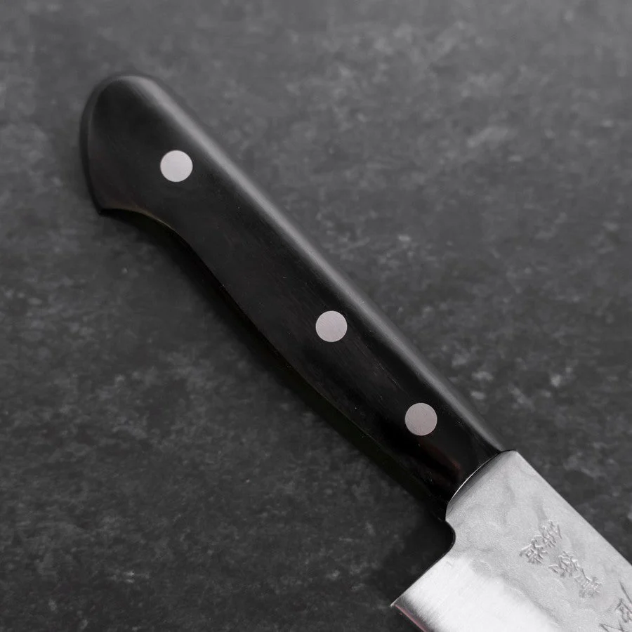 Gyuto Aogami Super Edelstahlummantelung Tsuchime Schwarzer Westlicher Griff 180mm - Image 6